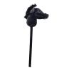 TTETTZ Plush Stick Horse, Hobby Horse Riding Toy, with Sounds Stick Horse Riding Toy, Music Stick Animal for Boys, Black B view 1