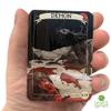 Demon Metal MTG Token Card Custom Hand-Drawn Magic Card Proxy on Brushed Aluminum Savage Fantasy Creature Collectible Gift for MTG Players & Demon Fans view 2