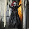19 3/4" Hanging Doll with Red Hair Halloween Decoration view 1