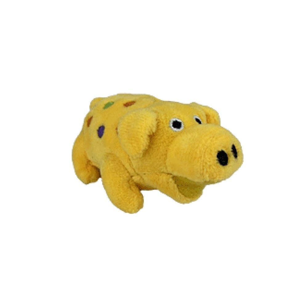 Adorable Large Dog Toys Big Oink Grunting Squeakers Polka Dot Soft Plush Pigs 9" (Yellow)