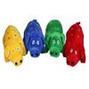 Adorable Large Dog Toys Big Oink Grunting Squeakers Polka Dot Soft Plush Pigs 9" (Blue) view 3