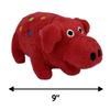 Adorable Large Dog Toys Big Oink Grunting Squeakers Polka Dot Soft Plush Pigs 9" (Red) view 2