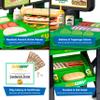 Subway Sandwich Artist 53Piece Playset  Licensed Subway Restaurant Kitchen Toy for Kids, Realistic Play Food and Money - Pretend Play Set for Kids view 3