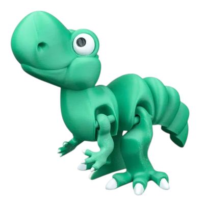 Articulated Tyrannosaurus Rex Buddy  Poseable Fidget Dinosaur Figurine with Moveable Joints, Collectible Desk Toy for Teens & Adults  3D Printed in Canada