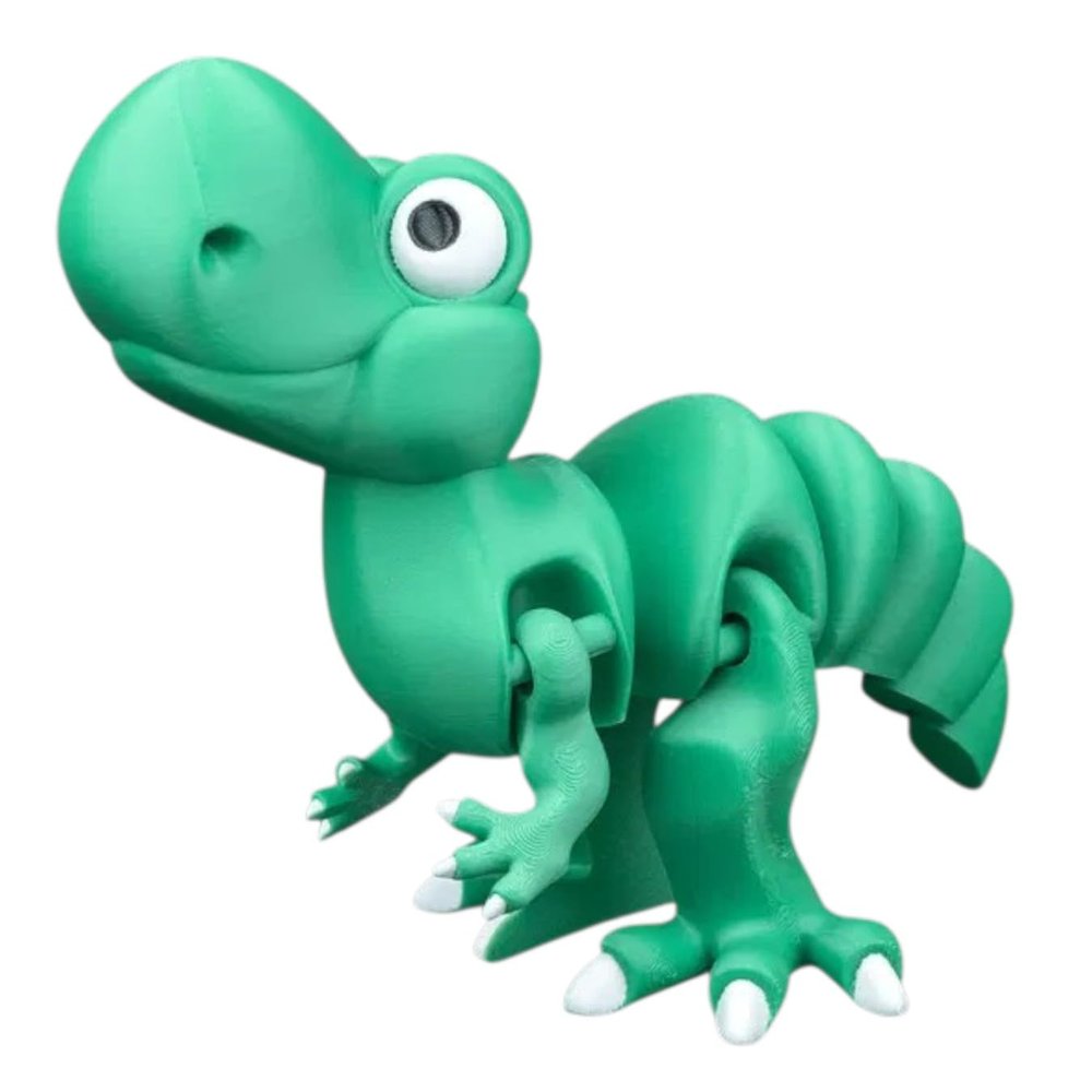 Articulated Tyrannosaurus Rex Buddy  Poseable Fidget Dinosaur Figurine with Moveable Joints, Collectible Desk Toy for Teens & Adults  3D Printed in Canada