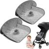 2 Pack Winter Car Seat Protector for Potty Training Piddle Pads Waterproof Carseat Protector for Baby Infant Toddler Machine Washable Liner for Child Safety Car Seat Stroller Dinner Chair (Grey) view 1