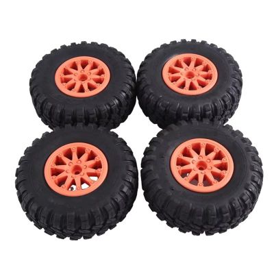 Compatible with Axial for SCX10 for RR10 1:10 RC for Rock Crawler 4PCS 118X44mm 2.2 Inch Rubber Tyres & Plastic Beadlock Wheel Rim RC Car Tyre Hub Wheels