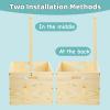 Jowgut Wooden Baby Shower Crate Closet, Large Capacity Toy Storage Basket with Handle Hanger Garland, Easy Assembly Storage Nursery Crate Hamper Personalized Gift Basket for New Parents view 4