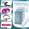 Amylove 9 Pcs Satin Drawstring Gift Bags for Adult, Cyan-blue Series view 4