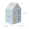 Olivia's Little World Folding Wooden Dollhouse  3-Story Portable Playhouse with Furniture, Family Figures & Pet, Built-in Carry Handle, Compact Fold-Up Design Toy for Ages 3+ view 3