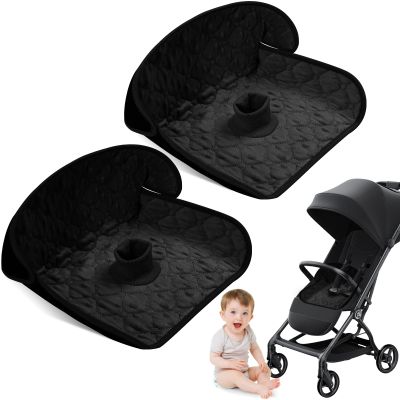 2 Pack Winter Car Seat Protector for Potty Training Piddle Pads Waterproof Carseat Protector for Baby Infant Toddler Machine Washable Liner for Child Safety Car Seat Stroller Dinner Chair (Black)