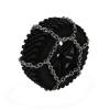 Compatible with MN86S for MN86KS MN86 MN86K MN G500 4Pcs Plasti Tires Metal Wheel Hub with Snow Chain Tyre 1/12 RC Car Upgrade Parts RC Car Tyre Hub Wheels(Black) view 2