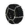 Compatible with MN86S for MN86KS MN86 MN86K MN G500 4Pcs Plasti Tires Metal Wheel Hub with Snow Chain Tyre 1/12 RC Car Upgrade Parts RC Car Tyre Hub Wheels(Black) view 3
