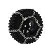 Compatible with MN86S for MN86KS MN86 MN86K MN G500 4Pcs Plasti Tires Metal Wheel Hub with Snow Chain Tyre 1/12 RC Car Upgrade Parts RC Car Tyre Hub Wheels(Black) view 4