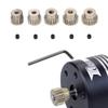 5PCS 7075 Aluminum Motor Gear 48DP 3.175mm Shaft 16T 17T 18T 19T 20T Pinion Gear Compatible with 1 10 Scale RC Car Brushed and Brushless Motors view 2
