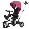 ZOCWJK Toddler Stroller with 180 Swivel seat,Push Trike with Canopy for 1-6 Years Old,Parent Steering Tricycle with Push Handle,Children's Tricycle,Titanium Wheel,Foot Brakes( view 1