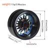 2.2 Inch Metal Electroplating Colorful Wheel Hub Compatible with 1/8 1/10 Scale Crawler RC Cars Fits Trx6 RR10 Wraith and Similar Models view 3
