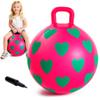 EVERICH TOY Hopper Ball,15In Sit On Bouncy Balls with Handle, Purple Heart Girls Toys for Indoor Outdoor Active Play Toys, Best Balance Hopping Toys for Girls Boys Gifts 3 4 5 6 Yr Old view 1