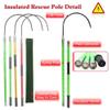 High Voltage Rescue Hook - Insulated Emergency Rods for Electrocution Safety, Detachable 10ft, 6ft, 5ft, 3ft Lengths, Essential Electrical Splicing Tools for First Responders view 4