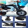 ZOCWJK Tandem Tricycle,Front seat with Belt,Back seat with Sponge guardrail and armrest,Parent Push Stroller Trike,Ride-on Bike with Pedals,3 Wheels Bicycle (Green-Titanium Wheel view 3