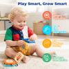 SOCBTNSO Busy Board for 1 Year Old, Travel Toys for Toddlers 1-3, Montessori Toys for Airplane Car Road Trip Activities| Baby Travel Essential Busy Cube Birthday Gifts for Boys Girls view 3