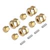 4Pcs 7MM Brass Wheel Hex Hub Extenders Adapter Compatible with 1 18 Scale RC Crawler Chassis Upgrade Fits Style Models view 1