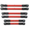 Turnbuckle Set Compatible with 1 10 Scale RC Cars Compatible with Hoss and 4x4 Models Steering Linkage Rods Upgrade Parts(Red) view 1