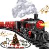 Christmas Train,Train Set for Kids Ages 4-8 Christmas Train Sets for Around The Tree,Electric Toys with Smokes Lights and Sound,Toddler Model Trains for 3 4 5 6 7 8+ Years Old Kids Gifts (Advanced) view 1