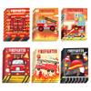 12Pcs Fire Protection Theme Firefighter Truck Patterns Mini Coloring Book Bulk DIY Art Drawing Activity Book Set for Birthday Party Gifts Favor Supplies view 1