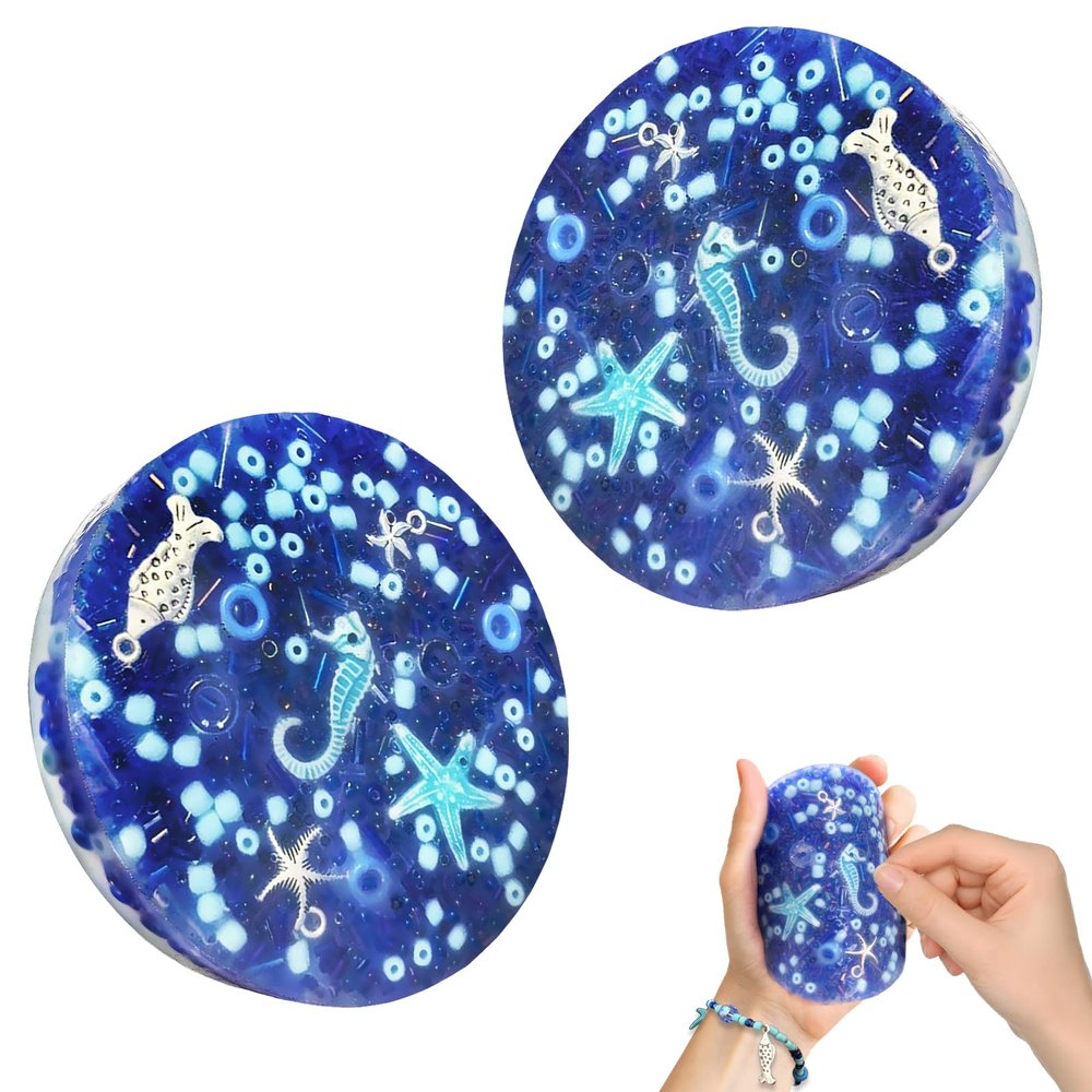2 Pack Skin Picking Fidget Picky Toys Pick Fidget Pad Toys for Trichotillomania Skin Pickers Dermatillomania ADHD OCD Adults (2 Pack-Dark Blue)