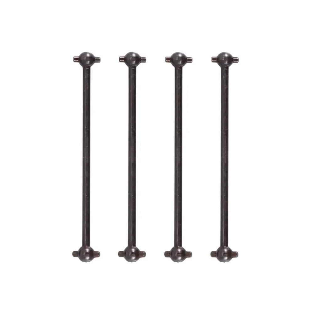 144001 144002 124007 124016 124017 124018 124019 4pcs Drive Shaft Dogbone Driveshaft Upgrade Parts Compatible with RC Car Models Compatible with Various 1 10 Scale Vehicles(Black)