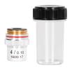 4X Achromatic Microscope Objective, 195 Biological Microscope Objective Lens 160/0.17 with 20.2mm Standard Interface view 1