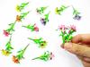 1:12 Miniature Cattleya Orchid 2 Bunch Clay Flower Fairy Garden Dollhouse 17197, Yellow view 4
