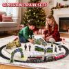 Christmas Train,Train Set for Kids Ages 4-8 Christmas Train Sets for Around The Tree,Electric Toys with Smokes Lights and Sound,Toddler Model Trains for 3 4 5 6 7 8+ Years Old Kids Gifts view 4