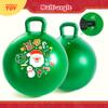 EVERICH TOY Hopper Ball for Kids 18In Sit On Bouncy Balls with Handle for Indoor Outdoor Active Play, Green Christmas Inflatable Boys Girls Gifts for 4 5 6 7 8 Years Old with Christmas Reindeer Ears view 4