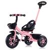 ZOCWJK Push Stroller,3 Wheels Bicycle,Ride-on Trike with Pedals,Tricycle with Adjustable seat,seat with Belt (Pink-Foam Wheel view 1