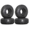 4pcs 1.9 Inch 106mm RC Rock Crawler Tires with Solid Beadlock Rims Compatible with 1 10 Scale D110 TF2 Off Road RC Vehicles view 1