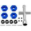 12mm Aluminum Wheel Hex Hub Adapter Compatible with 1 10 Scale RC Model Cars Compatible with Various RC Car Parts view 1