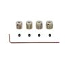 4pcs Set 48P Hardened Aluminum Alloy Pinion Gear Assortment with Hex Key, for Arrma HPI Kyosho Losi Axial Traxxas Tamiya Associated 1/10 RC Car/Truck, 3.175mm Shaft Motor Gear (45T-46T-47T-48T) view 1