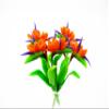 1:12 Miniature Bird of Paradise 2 Bunch Clay Flower Fairy Garden Dollhouse 17181 view 2
