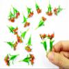 1:12 Miniature Bird of Paradise 2 Bunch Clay Flower Fairy Garden Dollhouse 17181 view 4