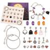 Advent Calendar 2024 Halloween Bracelets 24 Days Countdown Advent Calendar Bracelet DIY Cute Cartoon Halloween Craft Kit for Girls and Women Teens 2024, Bracelets view 3