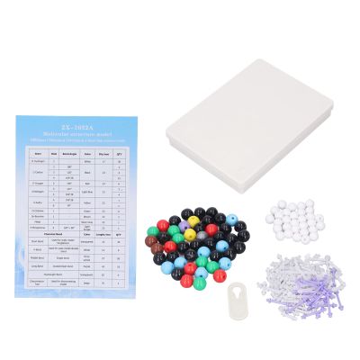 189PCS Molecular Structure Model Kit | Organic Chemistry Educational Model for Students/Teachers | Colorful PP Atoms & Bonds with Storage Box