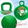 ZOOJOY Hopper Ball for Kids 3-8, 18 in Green Hippity Hop Balls, Bouncy Ball with Handle for Boys & Girls Indoor Outdoor Play, Inflatable Christmas Balls Bounce Hopping Toys with Pump view 3