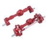 RC Axles For MN For Mn99S MND90 D91 For MN78 For MN168 1/12 RC Car Upgrade Parts CNC Metal Front And Rear Portal Axle Set(Silver) view 2
