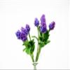 1:12 Miniature Globe Amaranth 2 Bunch Clay Flower Fairy Garden Dollhouse 17146, Purple view 1
