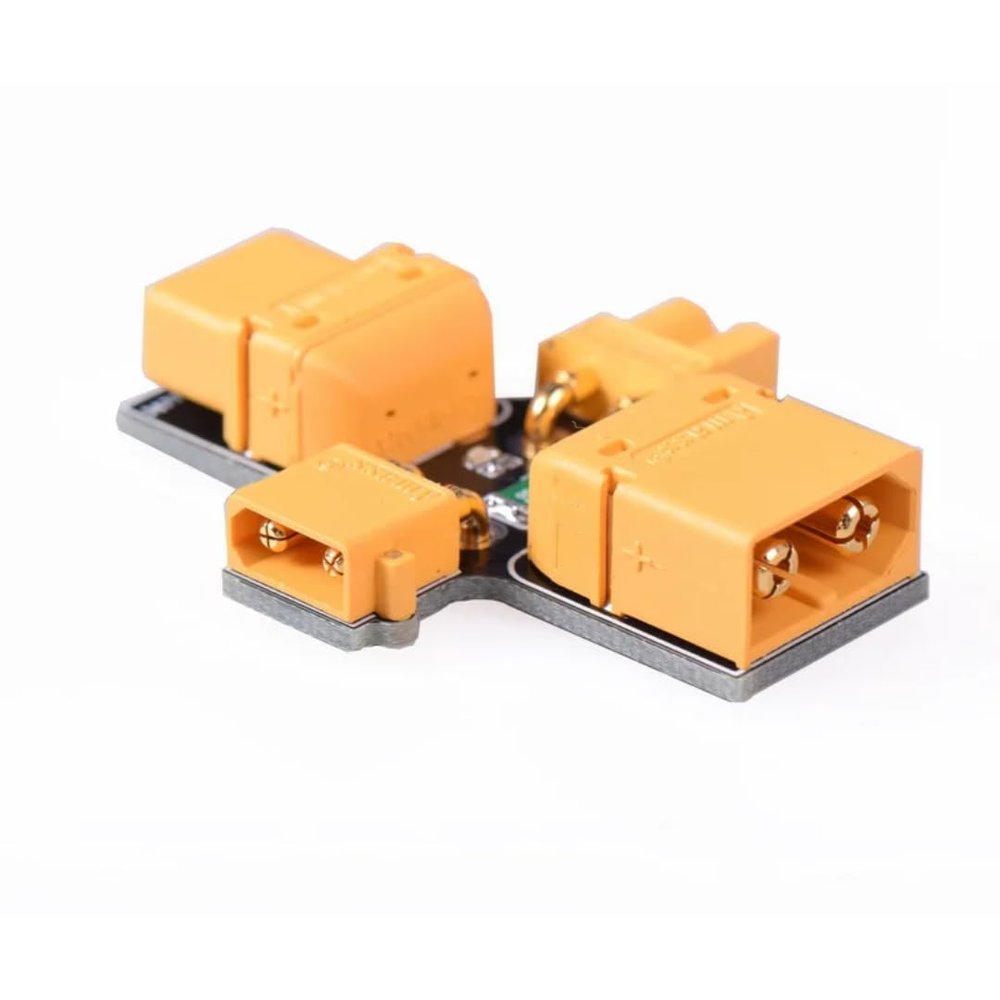 JeeFly Smoke Stopper XT60 XT30 Resettable Fuse for Short Circuit Protection, 1-6S (3-30V) LED Indicator Overload Safety Plug for FPV Drones, RC Airplanes, Cars, and Boats (XT30+XT60)