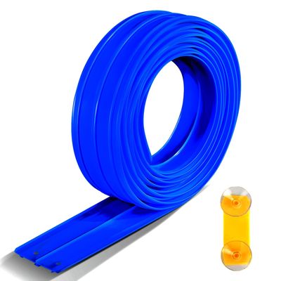 Nigwet Flexible Race Track for Kids - 15 Ft Flex Track Race Car Tracks with Car Ramp Toy, Fit for Monster Truck Track & Kids' Play Cars, Race Tracks for Toddlers 1-3, Portable Racetrack (Deep Blue)