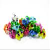 1:12 Miniature Mixed Pansy 2 Bunch Clay Flower Fairy Garden Dollhouse 17128, Yellow-Purple/White-Purple view 2