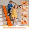 Nigwet Flexible Race Track for Kids - 15 Ft Flex Track Race Car Tracks with Car Ramp Toy, Fit for Monster Truck Track & Kids' Play Cars, Race Tracks for Toddlers 3+, Gifts for Boys Girls (Orange) view 3